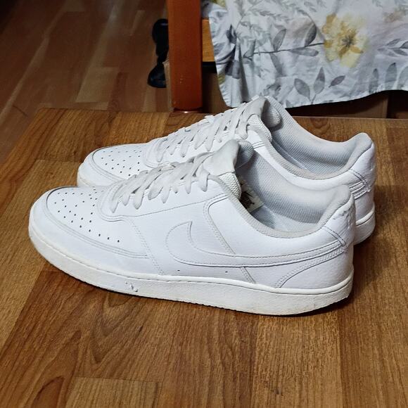 Nike Court Vision Low ‘Triple White’ Lifestyle Shoes CD5463-100 Mens Size 10.5 main image 8